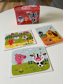 Little Bright Ones - Puslespil i Pap - Farm - 27 brikker.