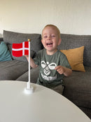 Flag, Dannebro Danmarksflag i træ - 30 cm. - 1 stk