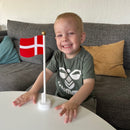 Flag, Dannebro Danmarksflag i træ - 30 cm. - 1 stk