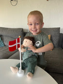 Flag, Dannebro Danmarksflag i træ - 30 cm. - 1 stk