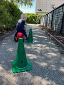 Markeringskegle - H:38 cm - Grøn - 1 stk.