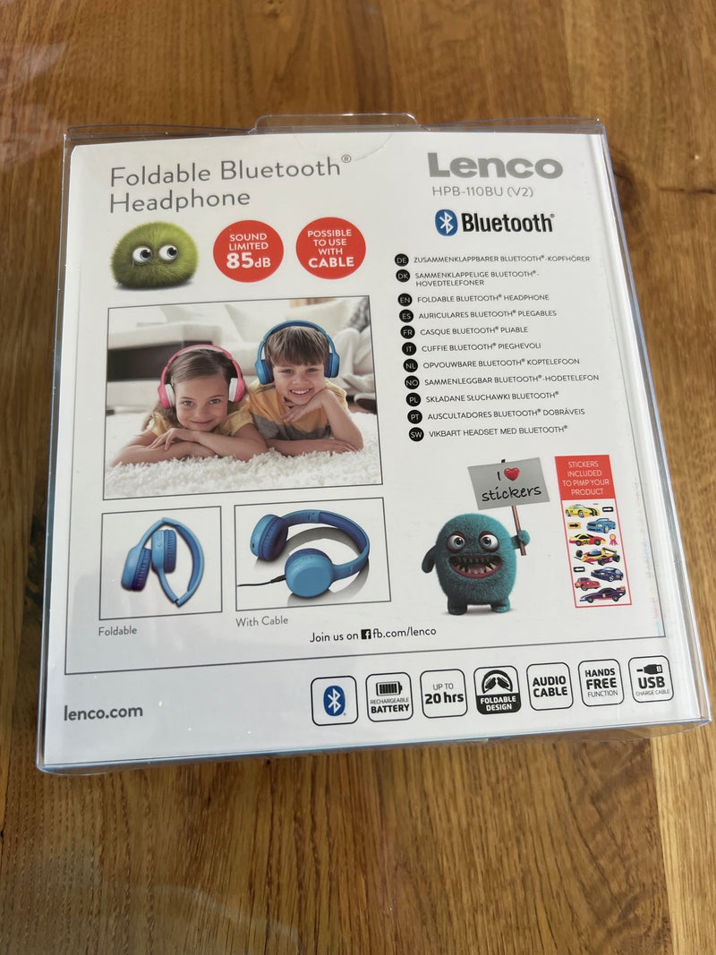 Hovedtelefoner - Lenco - HPB-110 - Blå