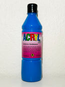 Akrylmaling - blank 500ml - primær blå - 1 stk