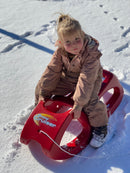 RollySnow Cruiser Kælk i rød farve - L:94 cm - Fra 3 år.