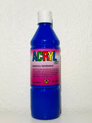 Akrylmaling - blank 500ml - blå - 1 stk