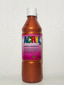 Akrylmaling - metallic 500ml - kobber - 1 stk