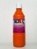 Akrylmaling - blank 500ml - orange - 1 stk