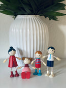 Tender Leaf - Dukkehusfigurer Familie - 4 dele - Fra 3 år