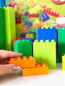 Hubelino - Farvede Byggeklodser - 120 dele