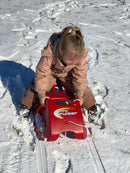 RollySnow Cruiser Kælk i rød farve - L:94 cm - Fra 3 år.
