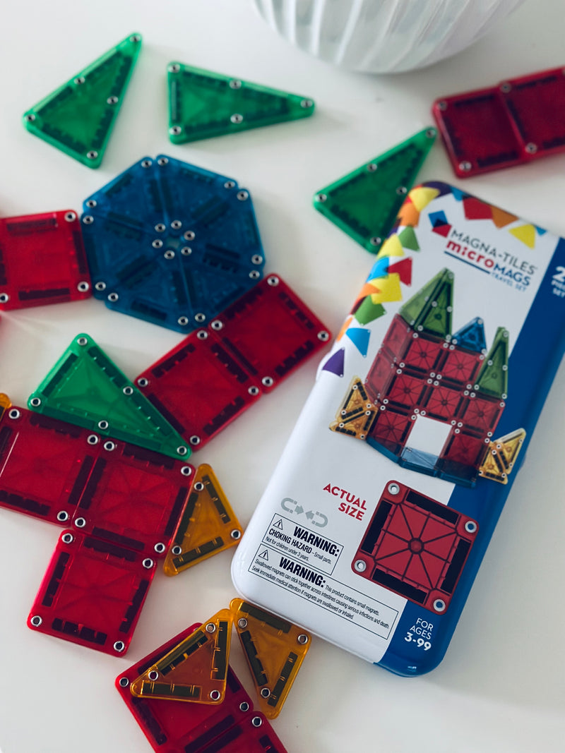 Magna-Tiles microMAGS rejsesæt - 26 dele