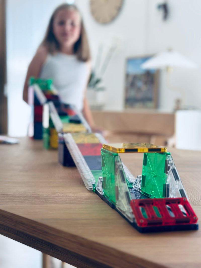Magna-Tiles - Rail Racers Kuglebane - 90 dele