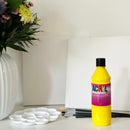 Akrylmaling - blank 500ml - primær gul - 1 stk