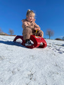 RollySnow Cruiser Kælk i rød farve - L:94 cm - Fra 3 år.