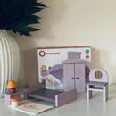Mentari - Dukkehusmøbler - Soveværelse - 8 dele - Fra 3 år