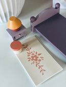 Mentari - Dukkehusmøbler - Soveværelse - 8 dele - Fra 3 år