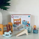 Mentari - Dukkehusmøbler - Legeværelset - 8 dele - Fra 3 år