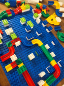 Hubelino - Byggeplade til Kuglebane - 1 stk - Blå