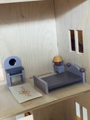 Mentari - Dukkehusmøbler - Soveværelse - 8 dele - Fra 3 år