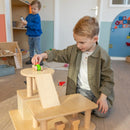 Stor trægarage til legetøjsbiler - Van Dijk Toys