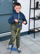 Kængurustylte QU-AX op til 50 kg - Fra 7-12 år - Blå.