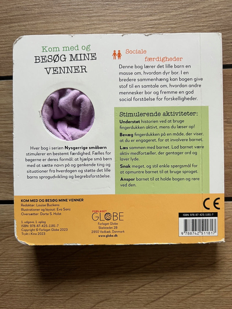 Kom med og besøg mine venner - Fingerdukkebog