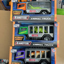 Lastbil med farligt dyr - 1 stk - 10 cm - Teamsterz