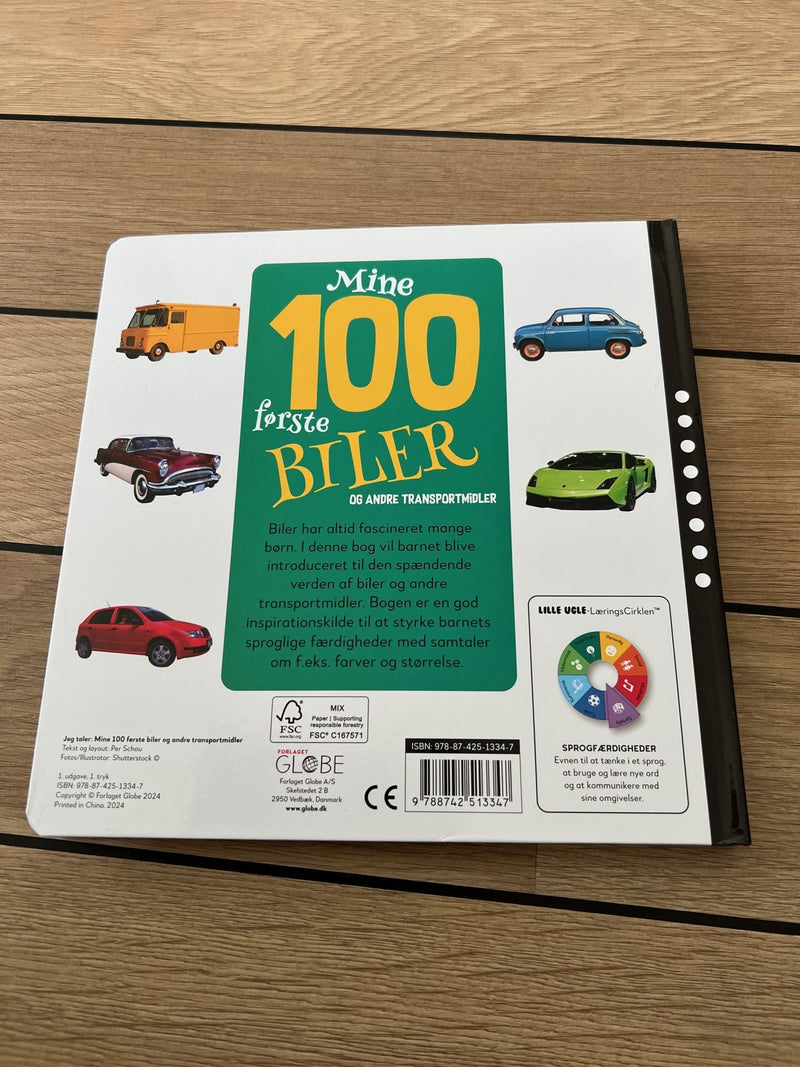 Mine 100 første biler - Børnebog