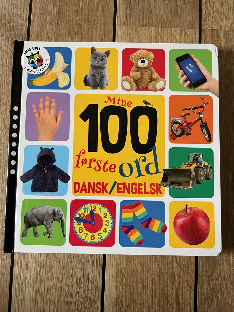 Mine 100 første ord dansk/engelsk - Børnebog