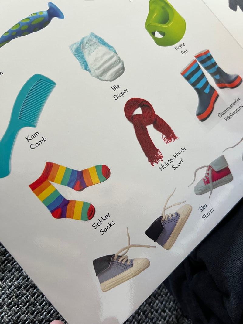 Mine 100 første ord dansk/engelsk - Børnebog