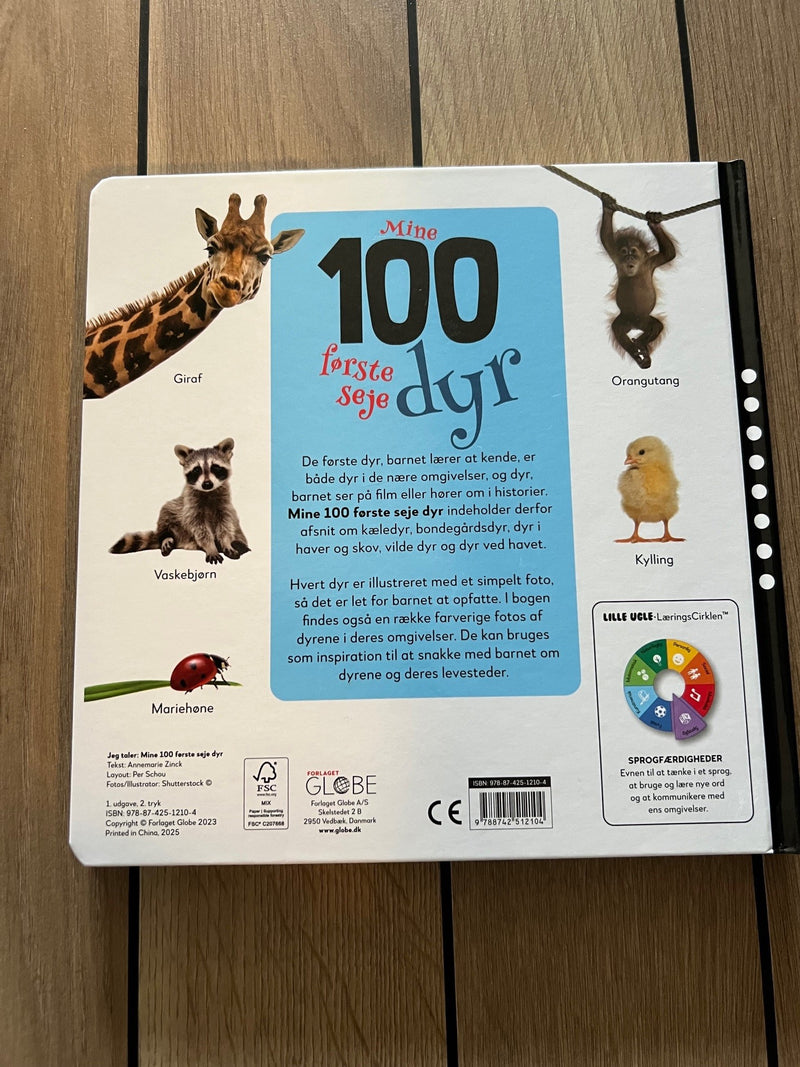 Mine 100 første seje dyr - Børnebog