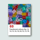Hama Perler Midi 30000 stk Transparent Mix 53 (181-53)