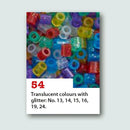 Hama Perler Midi 30000 stk Transp. Glitter Mix 54 (181-54)