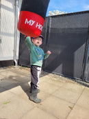 MyHood Boksesæk inkl boksehandsker - 4 kg - Sort - Fra 4 år