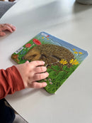 Puslespil i Pap fra Larsen - Skovdyr - 4 stk.