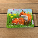 Puslespil i Pap fra Larsen - Skovdyr - 4 stk.