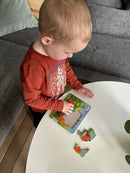 Puslespil i Pap fra Larsen - Skovdyr - 4 stk.