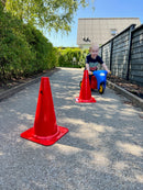 Markeringskegle - H:38 cm - Rød - 1 stk.