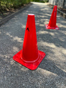 Markeringskegle - H:38 cm - Rød - 1 stk.