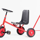 Stor Høj Rose 3-hjuler med plastsæde og rundt rat - for 4-10 år