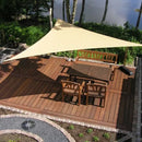 Solsejl til have og legeplads - trekantet - 4x4x4