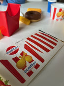 Ecoiffier - Legemad - Fastfood - 9 dele