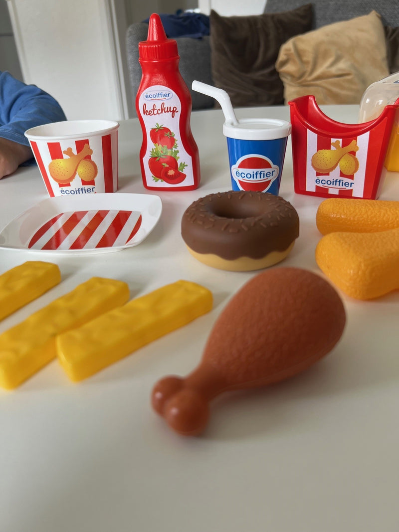 Ecoiffier - Legemad - Fastfood - 9 dele