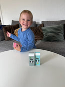 Magni - Mælkekarton i træ - Tilfældig farve