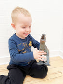 Dyr - Stående T-Rex Dinosaur fra Green Rubber Toys - L:30 cm.