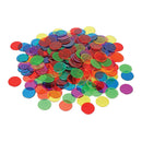 Spilbrikker - 250 stk. flade spillebrikker - 6 farver. - Billede 1