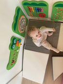 Aktivitetstavle i træ - Krokodille - Fra 18 mdr - VIGA. - Billede 1