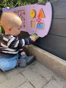 Aktivitetstavle i træ - Flodhest - Fra 18 mdr. - Billede 1