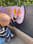 Aktivitetstavle i træ - Flodhest - Fra 18 mdr. - Billede 1