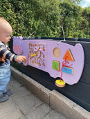 Aktivitetstavle i træ - Flodhest - Fra 18 mdr. - Billede 1